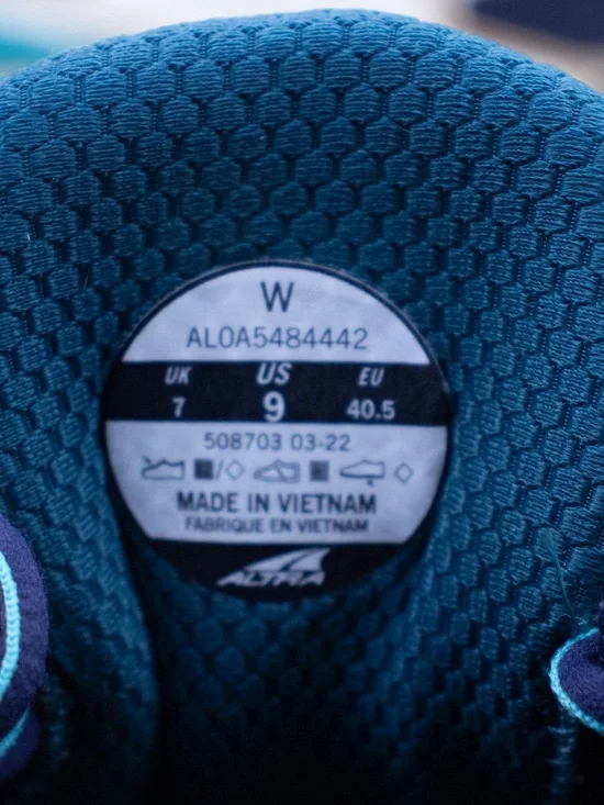 Altra Paradigm Blue Running Shoes AL0A5484442 Women's Size 9 - Picture 8 of 9